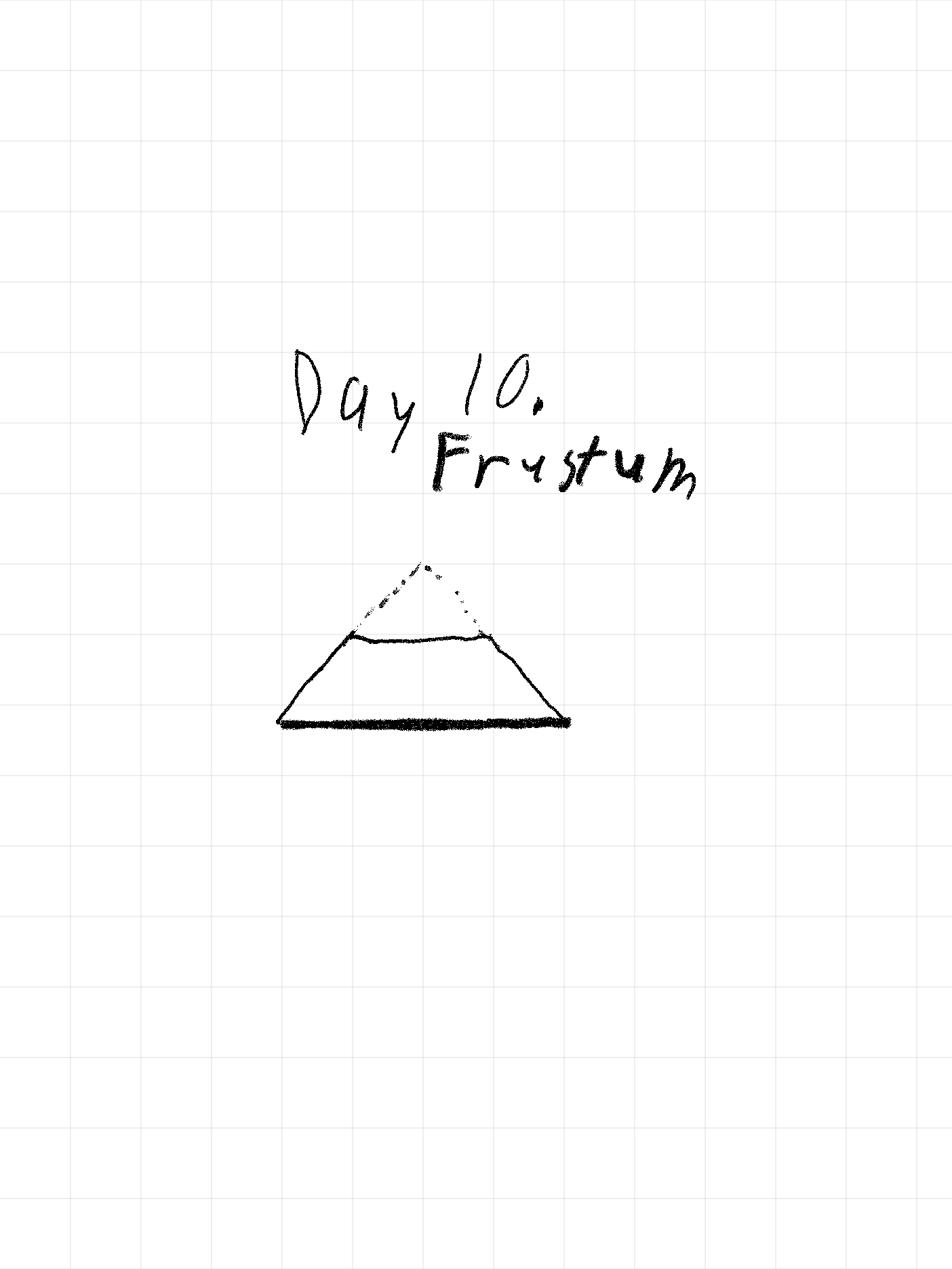 day 10. frustum