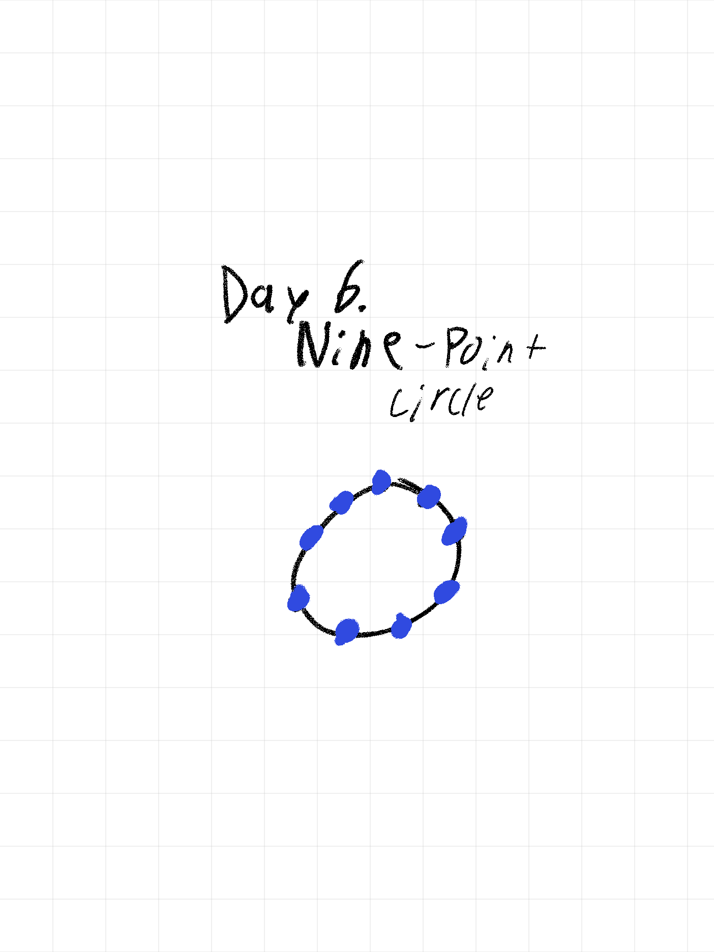 day 6. nine-point circle